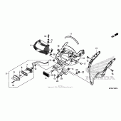 Схема вузла: Taillight + license light (3) для Honda VT1300 Fury