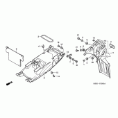 Схема вузла: Заднє крило для Honda CBF600
