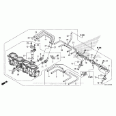 Схема вузла: Дросельна заслонка для Honda CBR600 CBR600RR