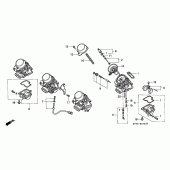 Схема вузла: Карбюратор (COMPONENT PARTS) для Honda CBR600 CBR600F