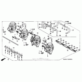 Схема узла: Карбюратор для Honda CB750 Nighthawk