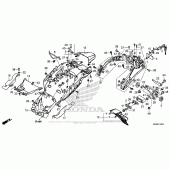 Схема вузла: Заднє крило для Honda VFR800 Interceptor Deluxe