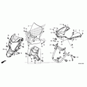 Схема вузла: Front Cowl для Honda NC700