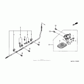 Схема вузла: Parking brake для Honda FSC600 Silver Wing