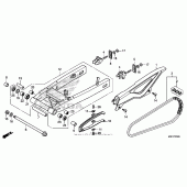 Схема вузла: Задній важіль (Маятник) для Honda CTX700