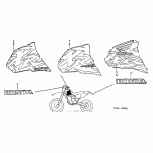 Схема вузла: Marks 96-98 для Honda XR400