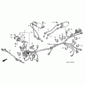 Схема вузла: Жгут проводки / котушка запалювання для Honda VFR750F VFR750R (RC30)