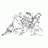 Схема вузла: Рама body / oil cooler для Honda CBR1000 CBR1000F