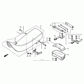Схема вузла: Сидіння для Honda XR600