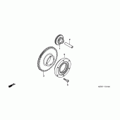 Схема вузла: Привід стартера (CBF600S6 / SA6 / N6 / NA6) для Honda CBF600