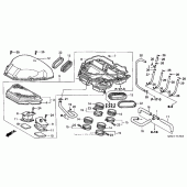 Схема узла: Воздушный фильтр для Honda CBR600 CBR600F4