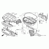 Схема узла: Воздушный фильтр (CBR900RR2,3) для Honda CBR900RR CBR954RR Fireblade