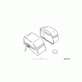 Схема вузла: Leather saddlebags (18l) (studded) для Honda VTX1300