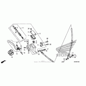 Схема вузла: Передній гальмівний циліндр для Honda CRF450 CRF450R