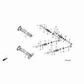 Схема узла: Распредвал & Клапан для Honda FJS600 Silver Wing