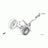 Схема узла: Генератор для Honda VFR1200 VFR