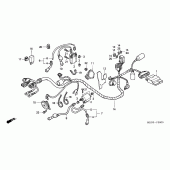 Схема узла: Электрооборудование для Honda VT750 Shadow Aero