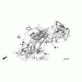 Схема вузла: Заднє крило для Honda NT700 NT700V