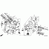 Схема узла: Пульт управления рулевой для Honda GL1800 Gold Wing F6B Bagger