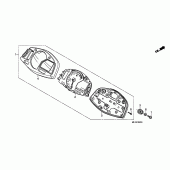 Схема вузла: Панель приладів для Honda CBR600