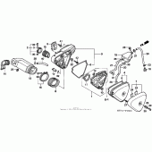 Схема узла: Воздушный фильтр для Honda VT600 Shadow VLX