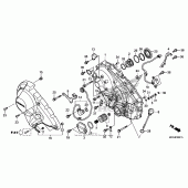 Схема узла: Right crankcase cover (2) для Honda NC700