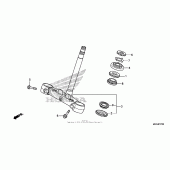 Схема узла: Рулевая траверса для Honda NC700