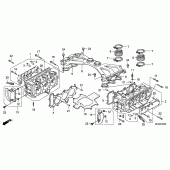 Схема узла: Головка цилиндра для Honda GL1800 Gold Wing