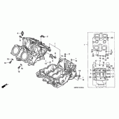 Схема узла: Картер двигателя для Honda VF750 Magna