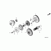 Схема узла: Primary drive gear для Honda GL1800 Gold Wing