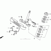 Схема вузла: Рульова траверса для Honda CMX250 Rebel