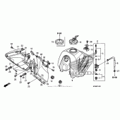 Схема вузла: Паливний бак для Honda XR650