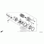 Схема вузла: Стартер електричний для Honda VT1300 Interstate