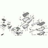 Схема узла: Подножки для Honda GL1800 Gold Wing