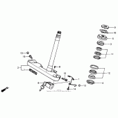 Схема вузла: Рульова траверса для Honda VT600 Shadow VLX