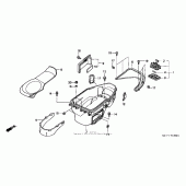 Схема вузла: Luggage box для Honda FSC600 Silver Wing