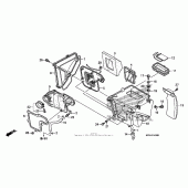 Схема вузла: Повітряний фільтр для Honda CRF230 CRF230F
