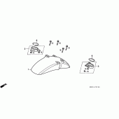 Схема узла: Переднее крыло для Honda VFR400