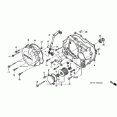 Схема узла: Правая крышка картера для Honda XR400