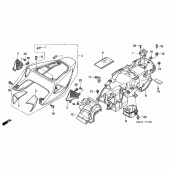 Схема вузла: Заглушка сидіння (CBR1000RR6 / 7) для Honda CBR1000 CBR1000RR Fireblade