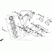 Схема узла: Задний амортизатор для Honda CBR900RR CBR919RR Fireblade