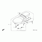 Схема узла: Сиденье для Honda VT600 Shadow VLX Deluxe