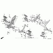 Схема вузла: Підніжки для Honda VFR1200 Crosstourer