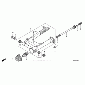 Схема вузла: Задній важіль (Маятник) для Honda VTX1300