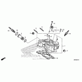 Схема вузла: Задня головка циліндра для Honda VT1300 Sabre