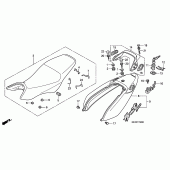 Схема вузла: Сидіння & Бічний обтічник для Honda CB900 Hornet