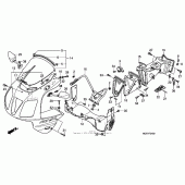 Схема вузла: Передній обтічник для Honda RVT1000R RVT RC51