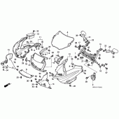 Схема вузла: Передній обтічник (CBR600FS / 3S / T / 3T / SET) для Honda CBR600 CBR600F