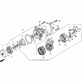 Схема узла: Генератор для Honda GL1500 Gold Wing Aspencade