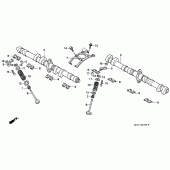 Схема вузла: Шток і Клапан для Honda CB1000 CB1000F